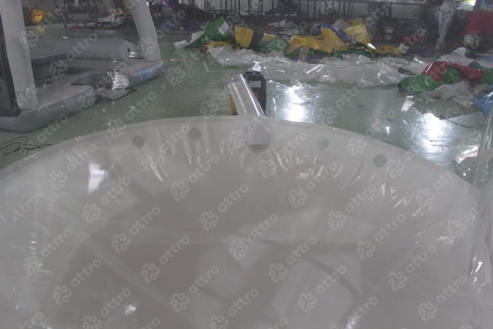 Надувная прозрачная палатка без надувного дна 3,8*2,7*2,2 м