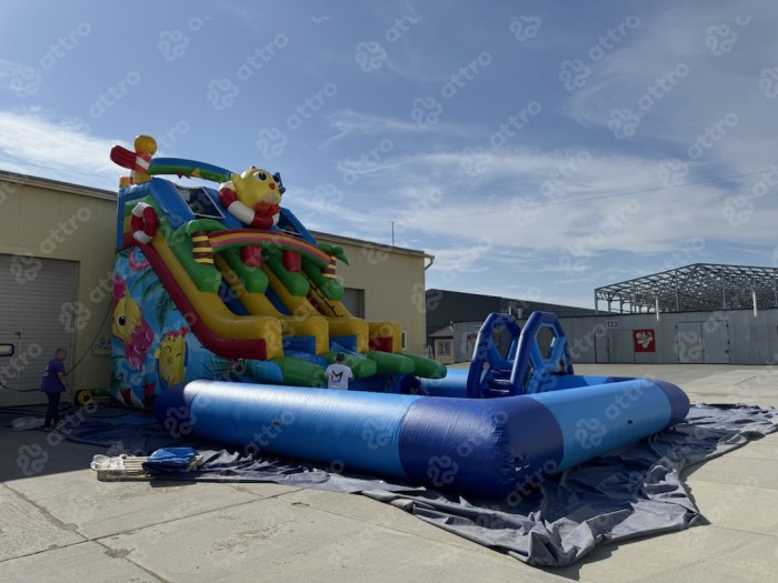 Надувной аквапарк "Цып-Цыпа на пляже" 14*8*8 м