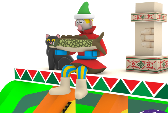 Надувной батут "Емеля" 11*6*8 м 