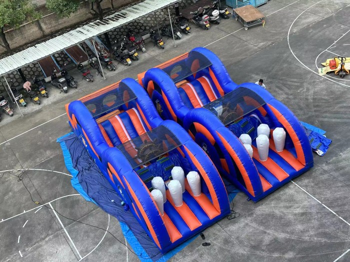 Надувная полоса препятствий "Пиратский корабль" 10*3*3 м