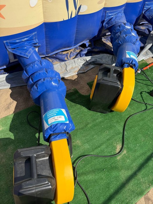 Надувная горка "Морская сказка" 10*10*8,3 м Б/У  (1)