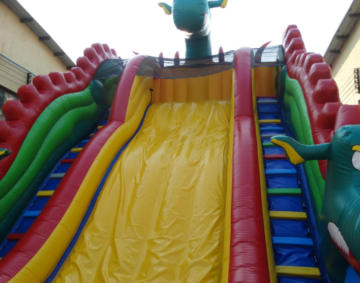 Надувная горка "Дракон" 12*7*8,5 м