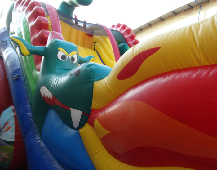 Надувная горка "Дракон" 12*7*8,5 м