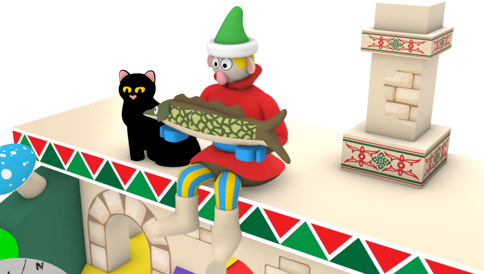 Надувная горка "Емеля" 14*7*8,3 м