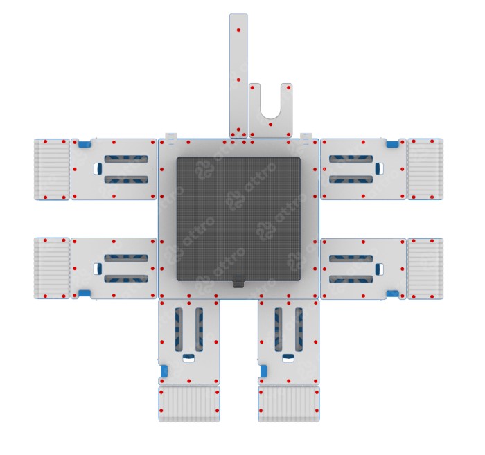 Надувной комплекс на воде 