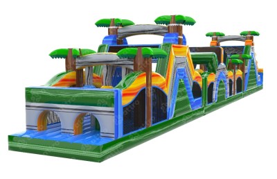 Надувная полоса препятствий «Зов джунглей» 30*3,3*5,2 м