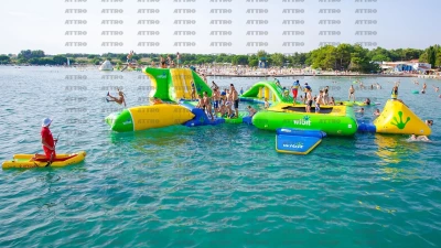 Надувной аквапарк "Спорт парк 35" 24,5*17*3 м