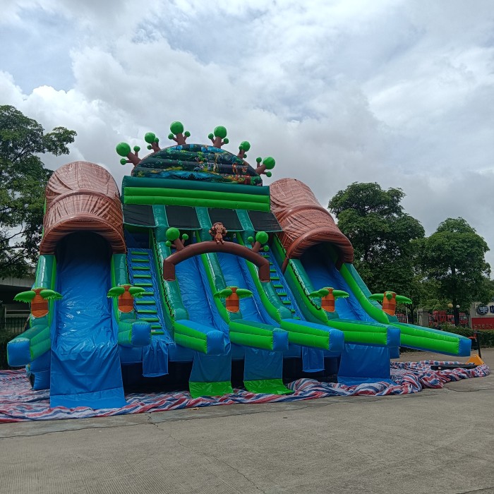 Надувной аквапарк "Пристань Джунгли" 20*15*8,6 м