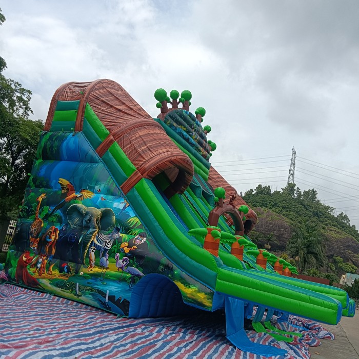 Надувной аквапарк "Пристань Джунгли" 20*15*8,6 м