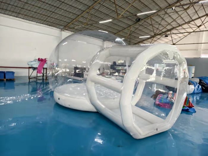 Надувная прозрачная палатка с надувным дном 7*5*4,2 м