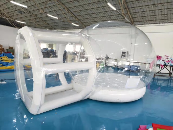 Надувная прозрачная палатка с надувным дном 7*5*4,2 м