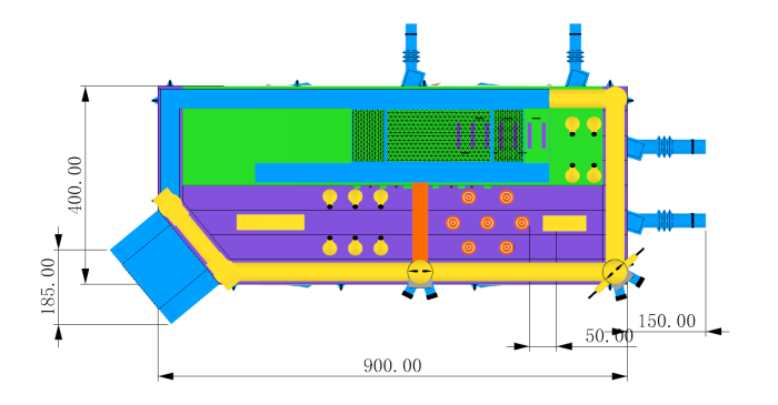 Надувная горка "Миньоны в лесу" 9*4*4,5 м