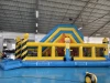 Надувная горка "Миньоны в лесу" 9*4*4,5 м