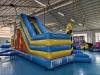 Надувная горка "Миньоны в лесу" 9*4*4,5 м