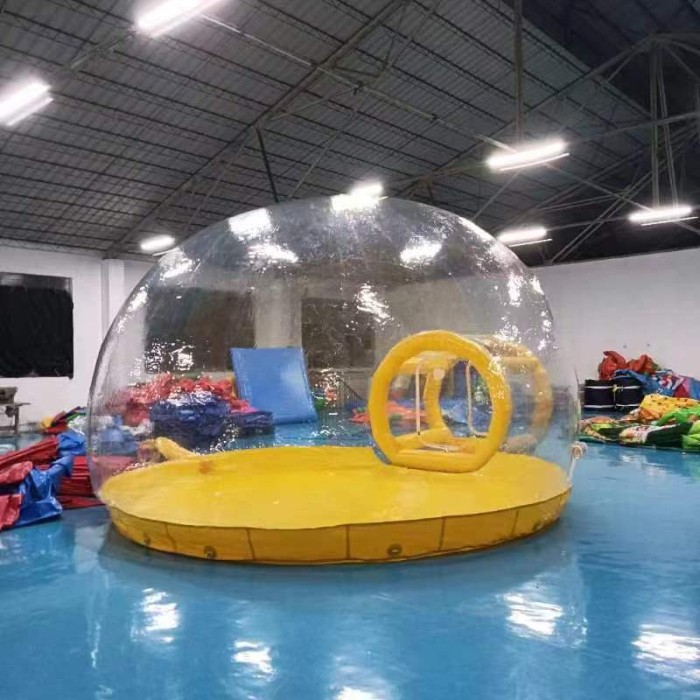 Надувная прозрачная палатка без надувного дна 7*5*4 м