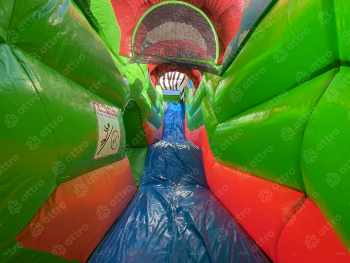 Надувная горка "Жираф и зебра" 8*7*6,3 м