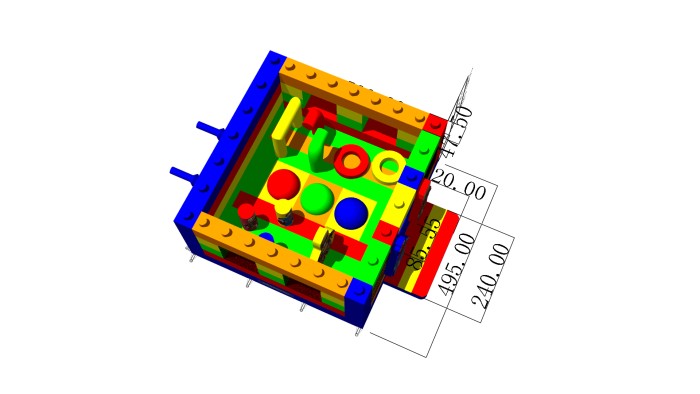 Надувной батут "Супергерои" 5*5*2,4 м 