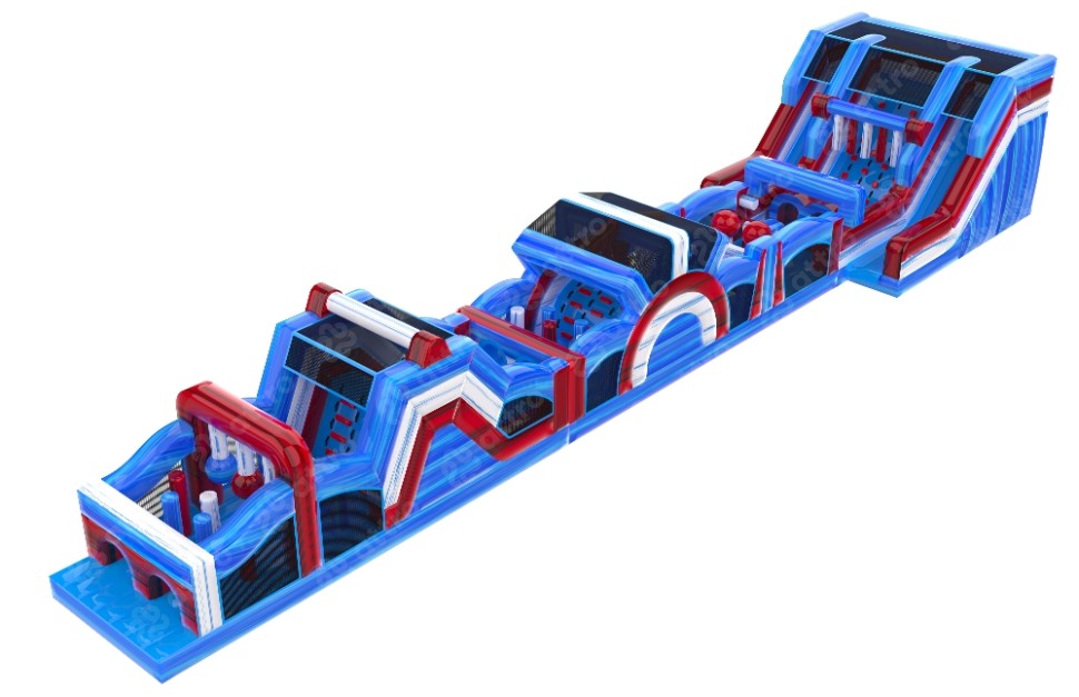 Надувная полоса препятствий «Спорт Квест» 27,5*6,2*4,4 м