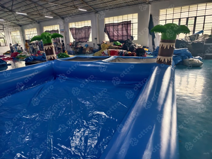 Надувной квадратный бассейн с подиумом (Китай) 8,5*5*1,6 М