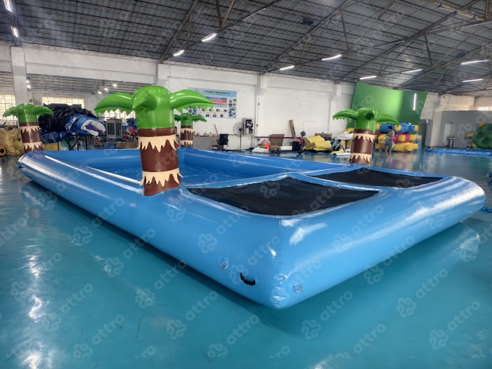 Надувной квадратный бассейн с подиумом (Китай) 8,5*5*1,6 М