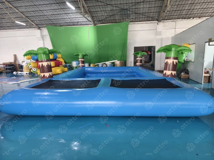 Надувной квадратный бассейн с подиумом (Китай) 8,5*5*1,6 М