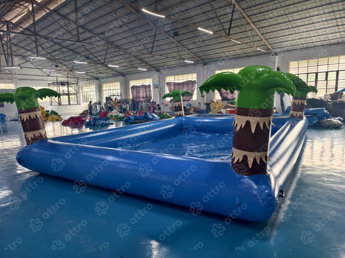 Надувной квадратный бассейн с подиумом (Китай) 8,5*5*1,6 М