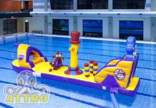 Полоса препятствий на воде "Осьминог" 10*2*3,5 м