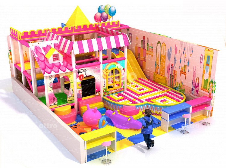 Детский игровой лабиринт «Пряничный домик» 6x6,5x3,5 м