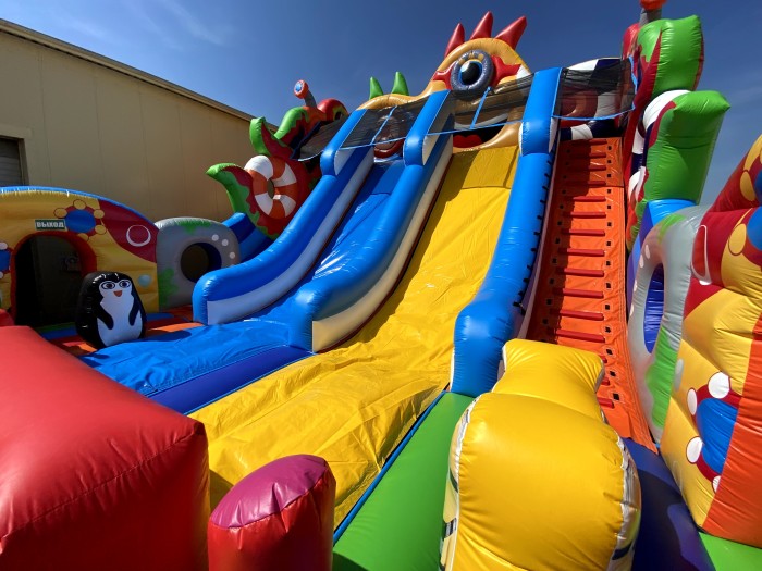 Надувной батут "Король Миньонов" 13,5*9*8,5 м