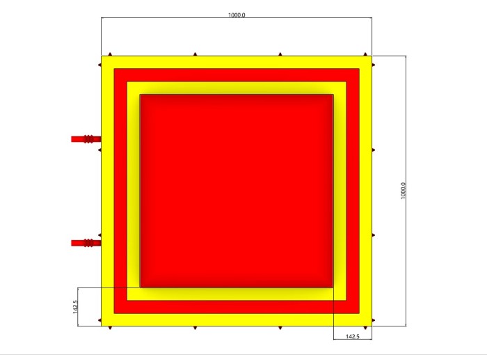 Надувная гора "Аэромат" 10*10*2 м