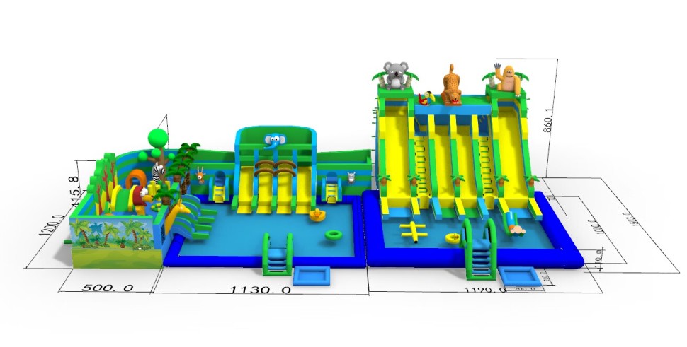 Надувной аквапарк 