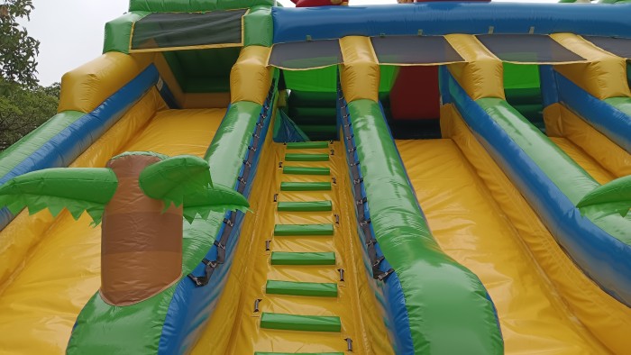 Надувной аквапарк "Пристань Тропики большая" 28*15*8,6 м