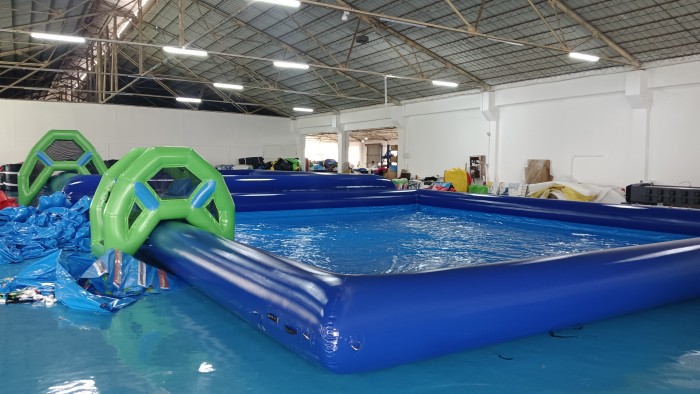 Надувной аквапарк "Пристань Тропики большая" 28*15*8,6 м