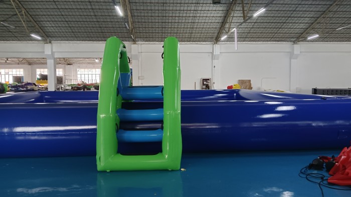 Надувной аквапарк "Пристань Тропики большая" 28*15*8,6 м