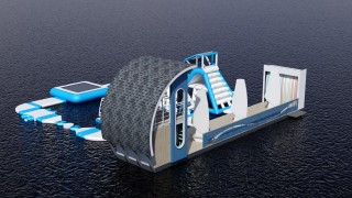 Надувной аквапарк "Спорт парк 25" 20,5*17,5*5,1 м