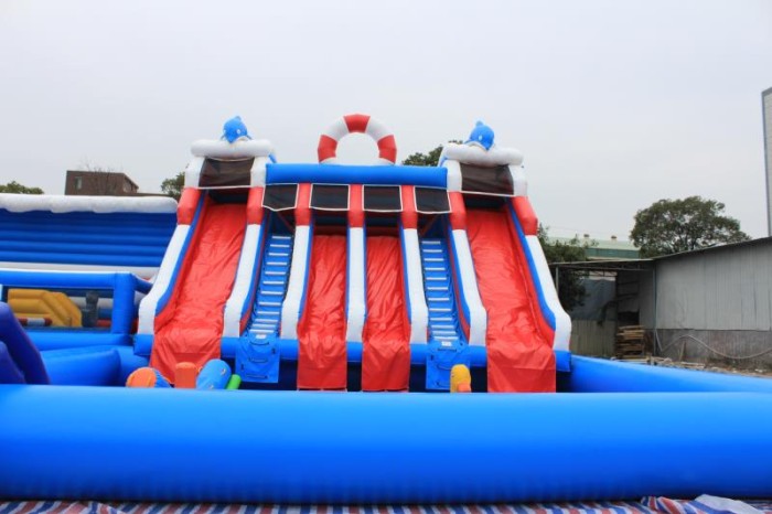 Надувной аквапарк "Пристань" 20*15*8,5 м