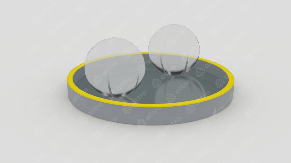 Круглый надувной бассейн с аквазорбами из Аирдек (ipoolgo)