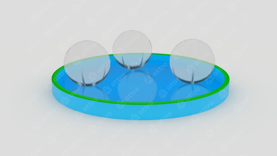 Круглый надувной бассейн с аквазорбами из Аирдек (ipoolgo)