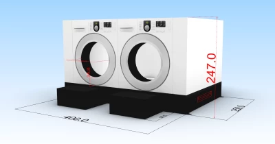 Надувной батут "Большая стирка" 4*2,5*2,5 м