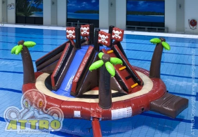 Надувной аквапарк "Пиратский" 6*6*2,5 м