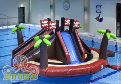 Надувной аквапарк "Пиратский" 6*6*2,5 м