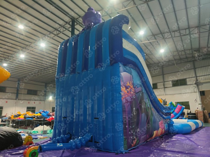 Надувной аквапарк "Осьминог на волнах" 13*7*8 м