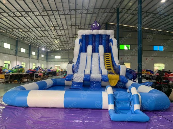 Надувной аквапарк "Осьминог на волнах" 13*7*8 м