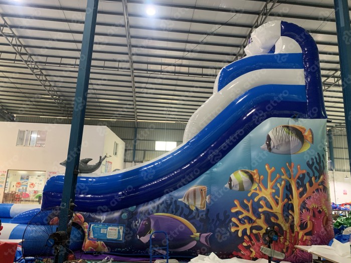 Надувной аквапарк "Осьминог на волнах" 13*7*8 м