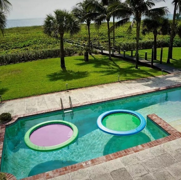 Надувной плавающий бассейн (плавающий гамак)