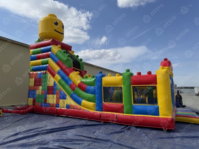 Надувной батут "Конструктор" 10*7*7,5 м