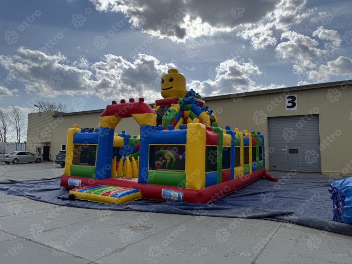 Надувной батут "Конструктор" 10*7*7,5 м