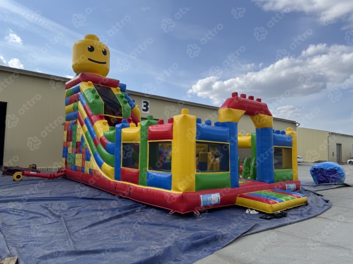 Надувной батут "Конструктор" 10*7*7,5 м