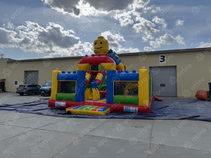 Надувной батут "Конструктор" 10*7*7,5 м