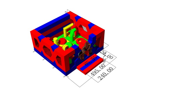 Надувной батут "Спайдер" 5*5*2,4 м